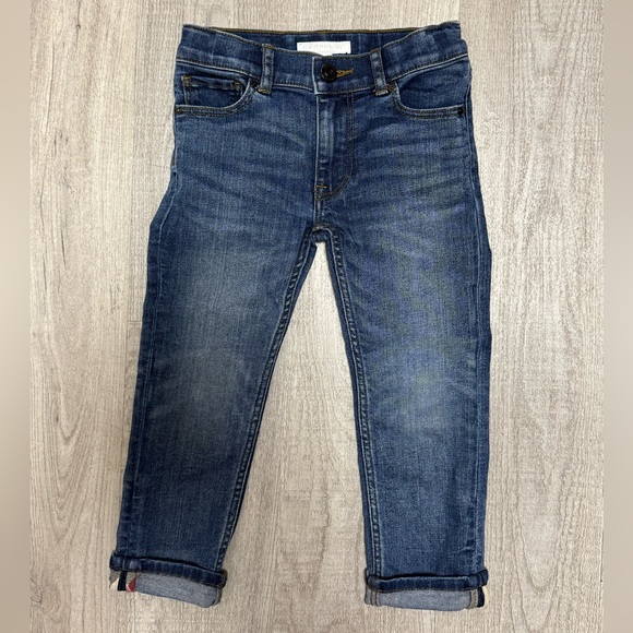 Burberry Kids Denim Jeans Size 4Y 104cm Stretch Cotton Designer Blue